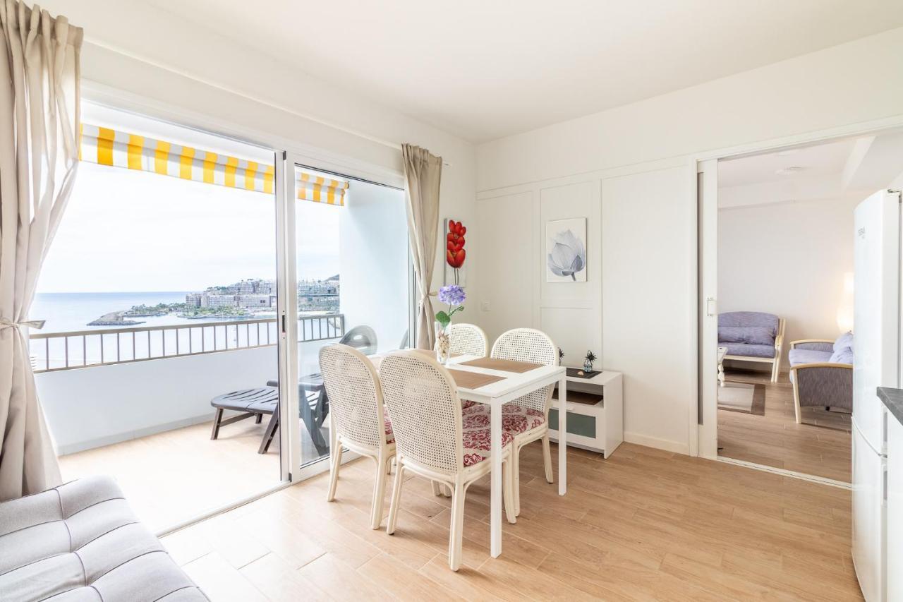 Flatguest Danubio + Sea View + Pool + Beach Mogan Luaran gambar