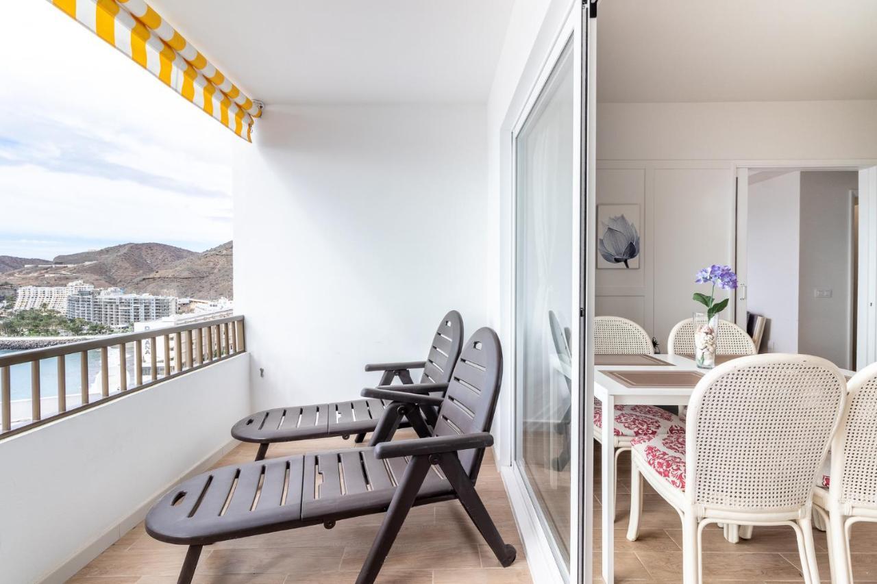 Flatguest Danubio + Sea View + Pool + Beach Mogan Luaran gambar