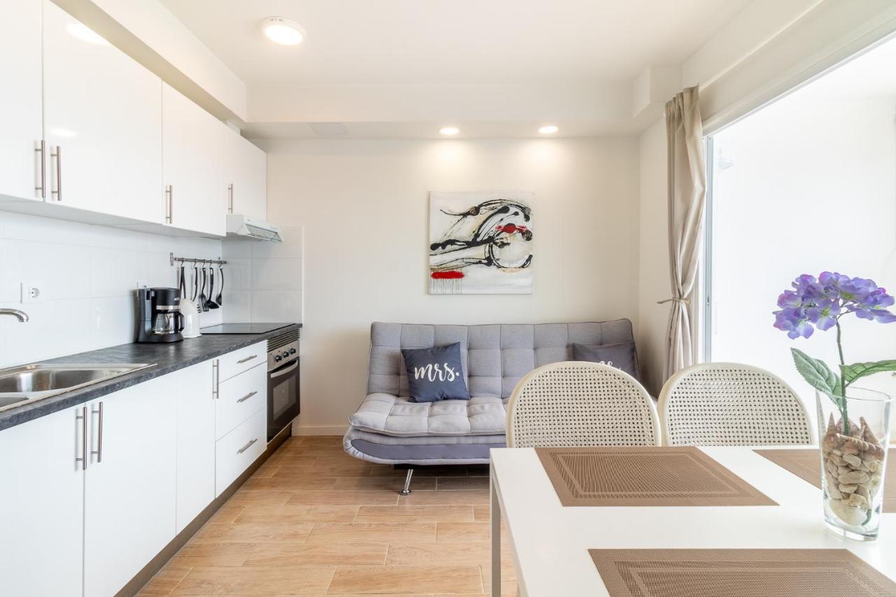Flatguest Danubio + Sea View + Pool + Beach Mogan Luaran gambar