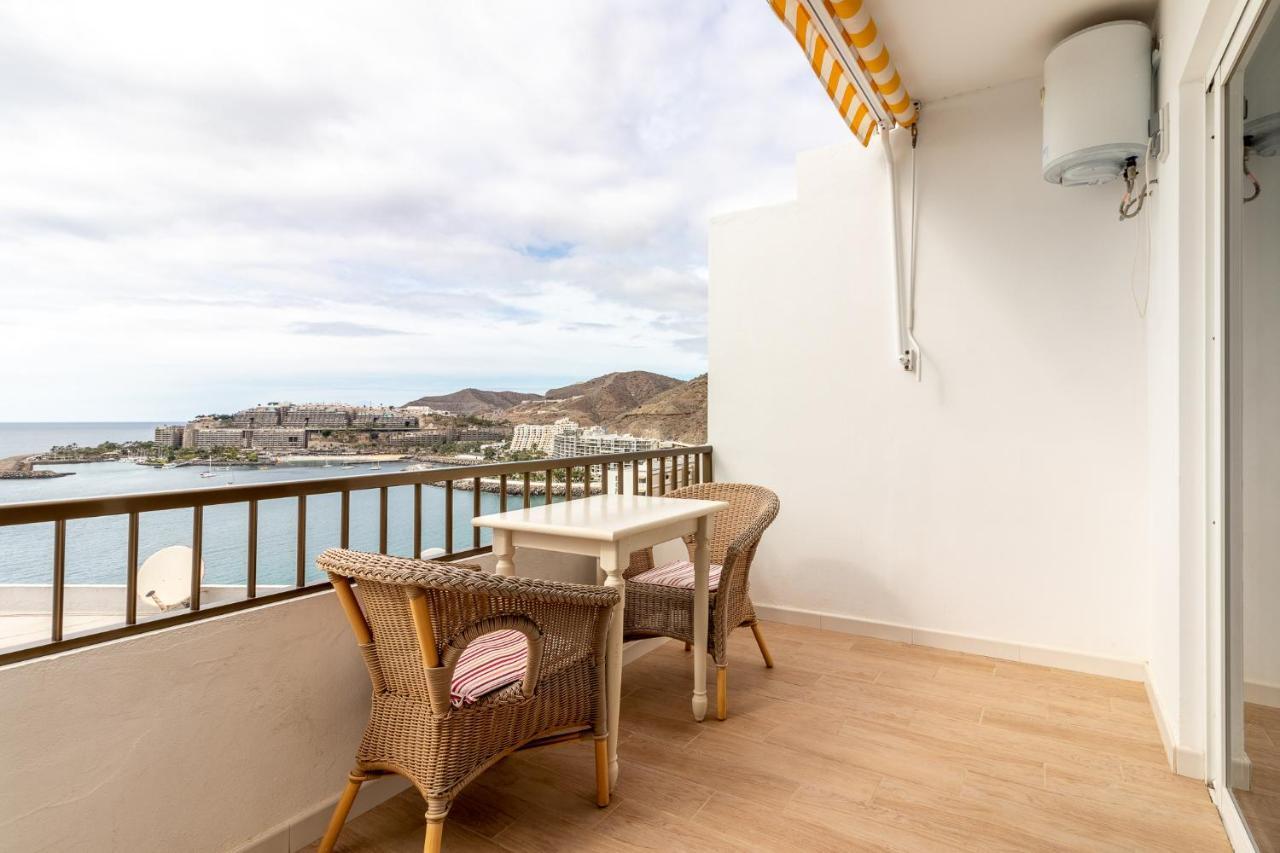 Flatguest Danubio + Sea View + Pool + Beach Mogan Luaran gambar